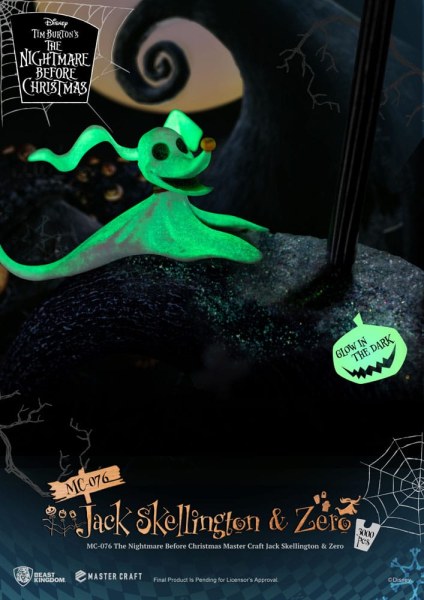 Jack Skellington und Zero – Disney Mastercraft