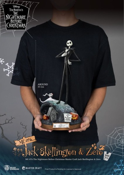 Jack Skellington und Zero – Disney Mastercraft