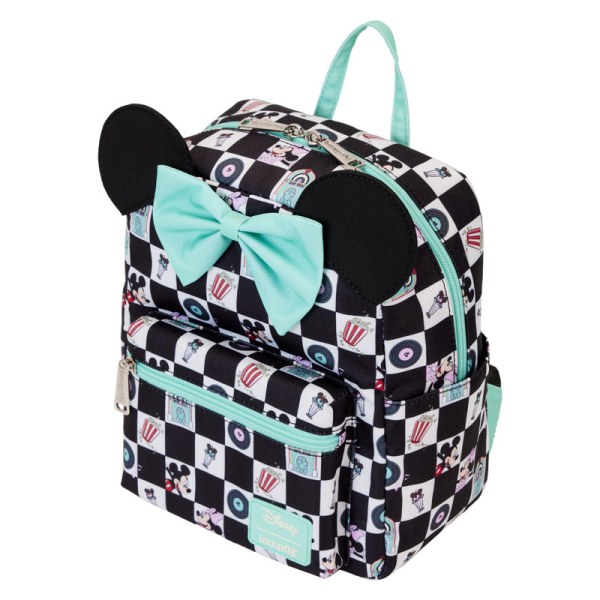 MINI-RUCKSACK Mickey und Minnie verabreden sich am Abend im Diner – DISNEY LOUNGEFLY