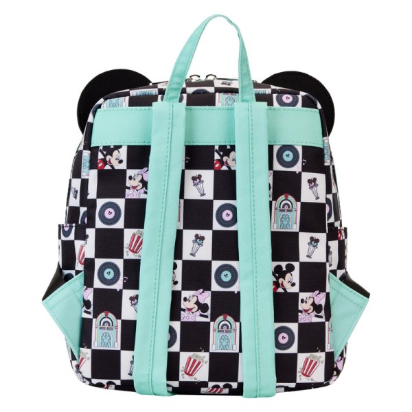MINI-RUCKSACK Mickey und Minnie verabreden sich am Abend im Diner – DISNEY LOUNGEFLY
