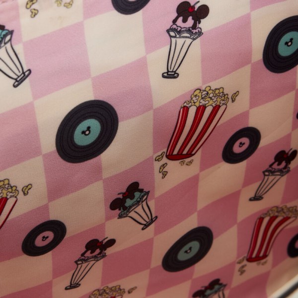 UMHÄNGETASCHE Mickey und Minnie verabreden sich im Diner – DISNEY LOUNGEFLY