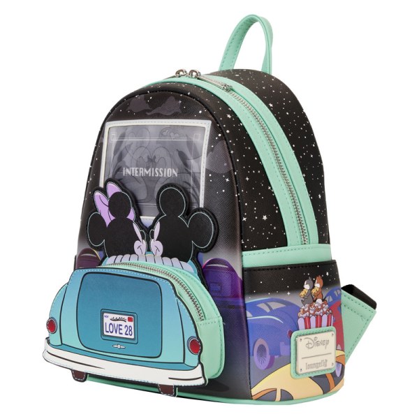 MINI-Linsenraster-RUCKSACK Mickey und Minnie Date Night at the Drive-In – DISNEY LOUNGEFLY