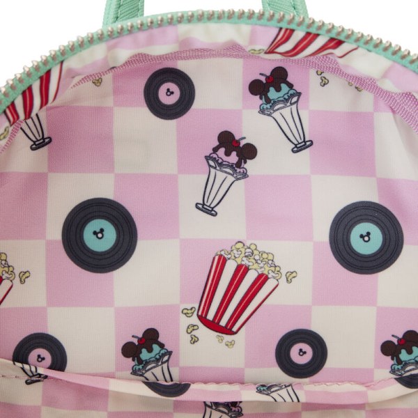MINI-Linsenraster-RUCKSACK Mickey und Minnie Date Night at the Drive-In – DISNEY LOUNGEFLY