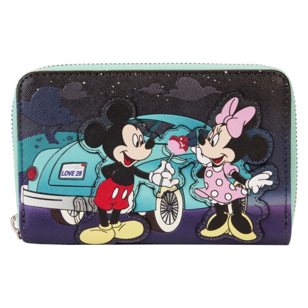 Lenticular Wallet Mickey und Minnie Date Night at the Drive-In – DISNEY LOUNGEFLY
