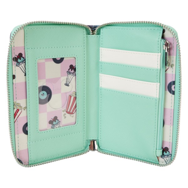 Lenticular Wallet Mickey und Minnie Date Night at the Drive-In – DISNEY LOUNGEFLY