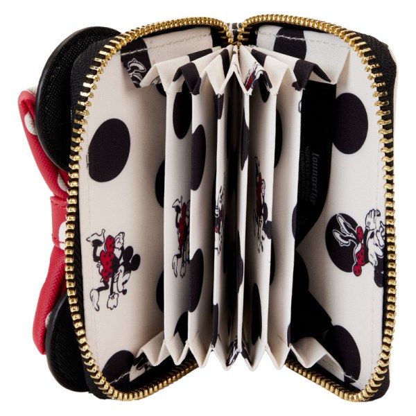 Minnie-Akkordeon-Geldbörse vibriert mit Punkten – DISNEY LOUNGEFLY