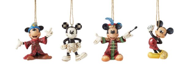 Packung mit 4 Mickey Maus Aufhängen – Disney Traditions