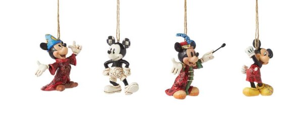 Packung mit 4 Mickey Maus Aufhängen – Disney Traditions