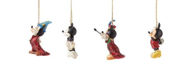 Packung mit 4 Mickey Maus Aufhängen – Disney Traditions