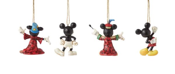 Packung mit 4 Mickey Maus Aufhängen – Disney Traditions