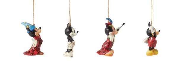 Packung mit 4 Mickey Maus Aufhängen – Disney Traditions