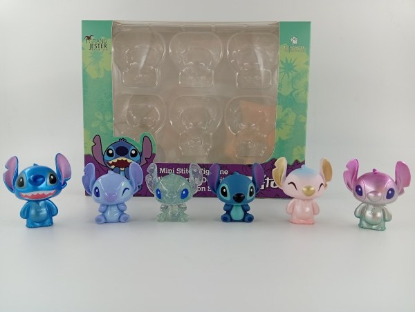 Lot von 6 Minifiguren Stitch (Fensterbox) – Disney Grand Jester