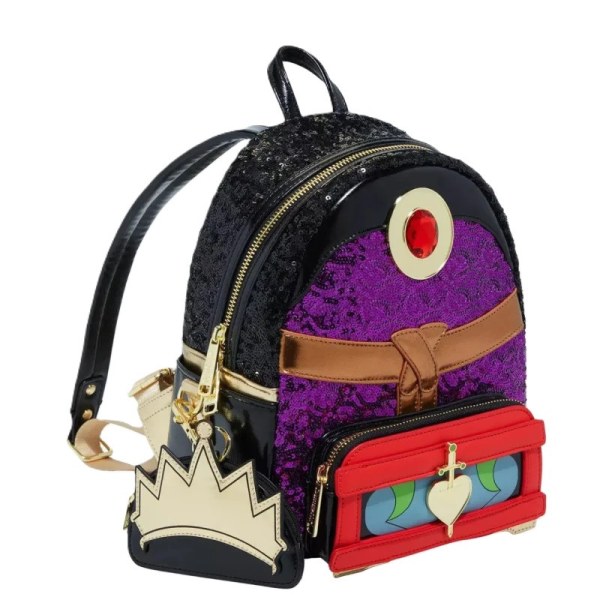 MINI-RUCKSACK Evil Queen Crown Pailletten – DISNEY LOUNGEFLY