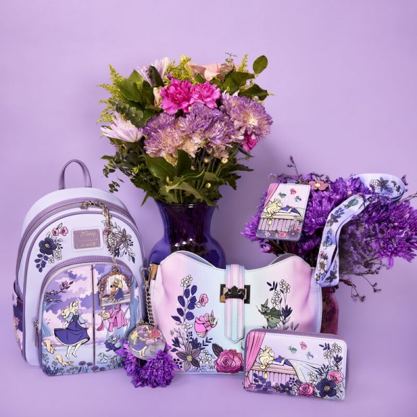 MINI-RUCKSACK „Dornröschen 65. Jubiläum Scene Floral“ – DISNEY LOUNGEFLY