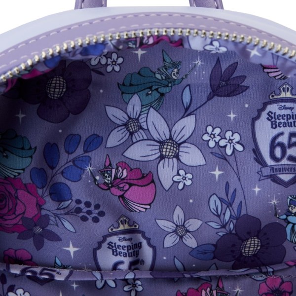 MINI-RUCKSACK „Dornröschen 65. Jubiläum Scene Floral“ – DISNEY LOUNGEFLY