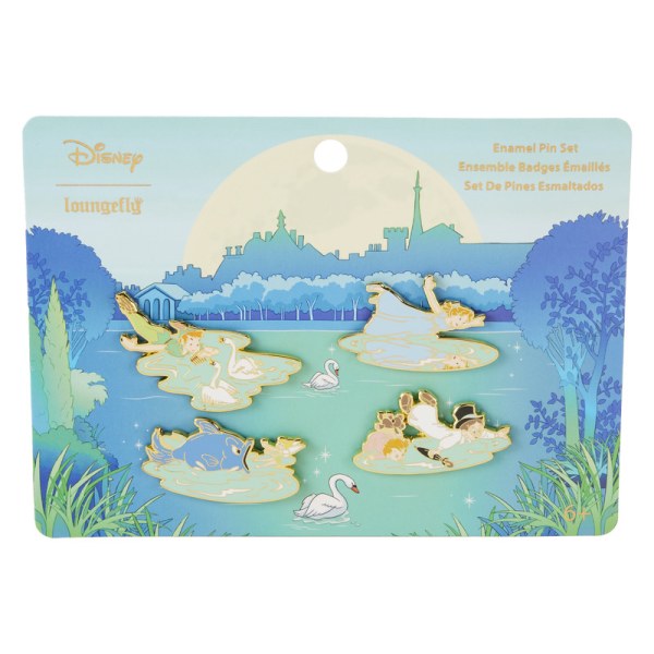 Set mit 4 Anstecknadeln „Peter Pan, die man fliegen kann“ – Disney Loungefly