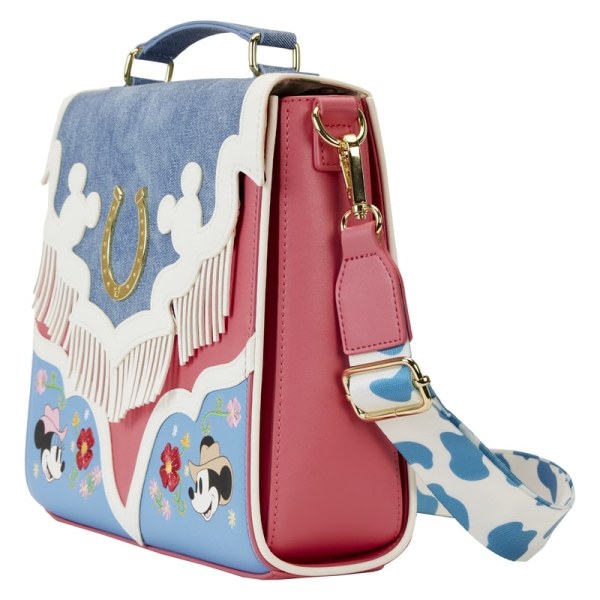 Mickey und Minnie Western-Schultertasche mit Fransen – DISNEY LOUNGEFLY