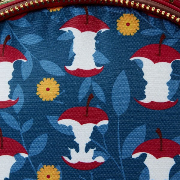 Schneeweißer MINI-RUCKSACK aus gestepptem Samt – DISNEY LOUNGEFLY