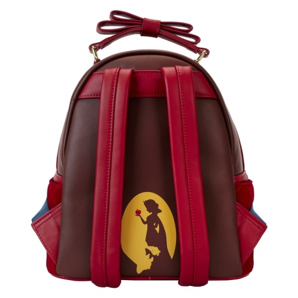 Schneeweißer MINI-RUCKSACK aus gestepptem Samt – DISNEY LOUNGEFLY