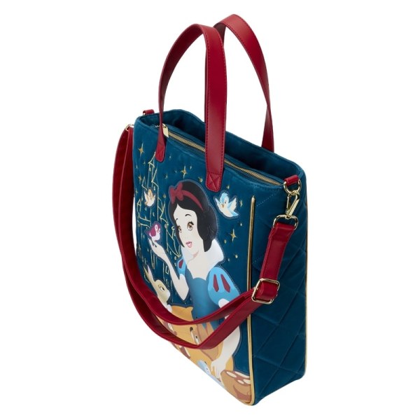 Schneewittchen-Einkaufstasche aus gestepptem Samt – DISNEY LOUNGEFLY