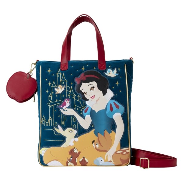 Schneewittchen-Einkaufstasche aus gestepptem Samt – DISNEY LOUNGEFLY