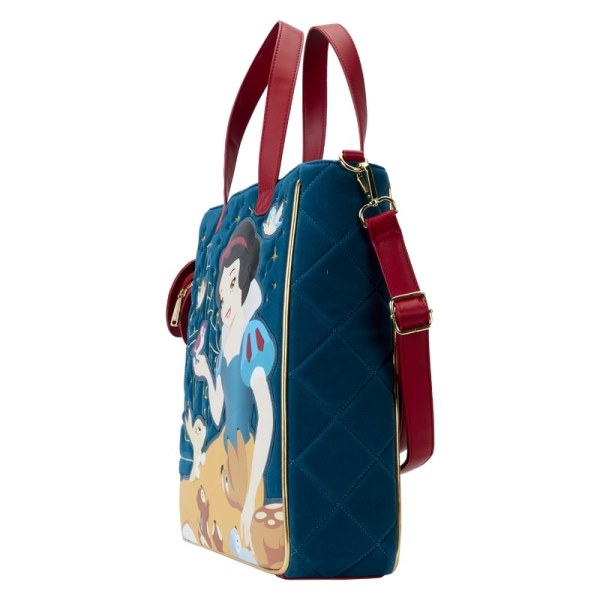 Schneewittchen-Einkaufstasche aus gestepptem Samt – DISNEY LOUNGEFLY