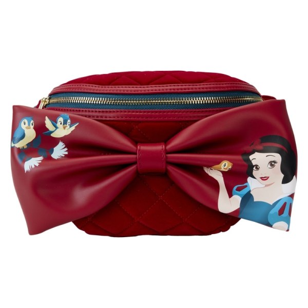 Schneewittchen-Gürteltasche aus gestepptem Samt – DISNEY LOUNGEFLY