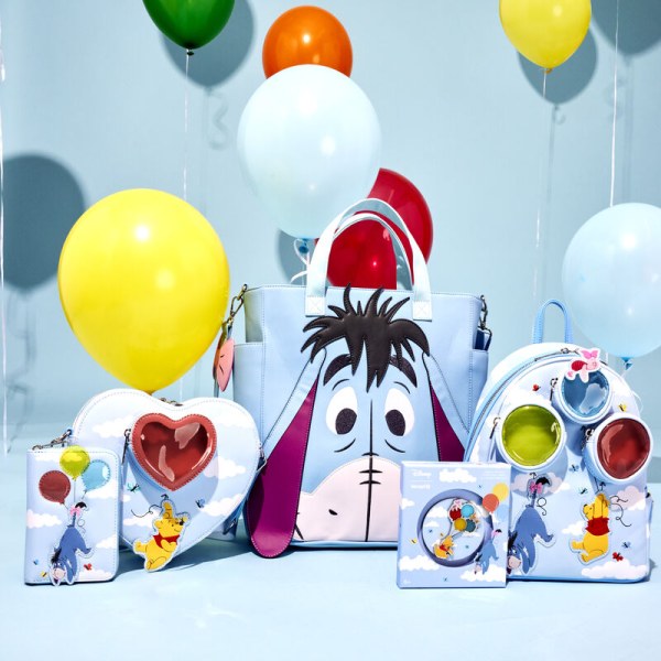 Herz-Umhängetasche Winnie und seine Freunde schweben mit Luftballons – DISNEY LOUNGEFLY