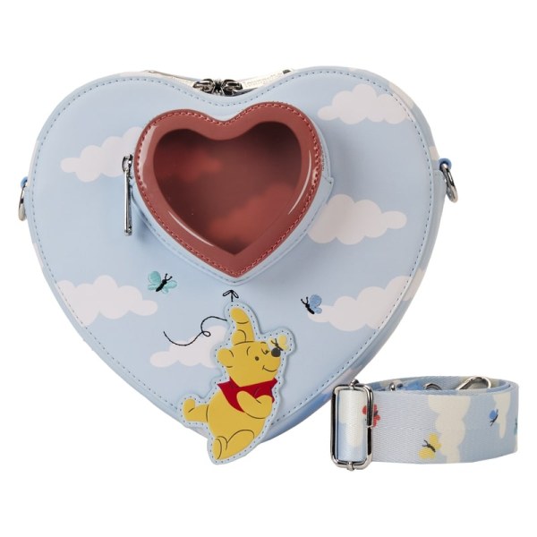Herz-Umhängetasche Winnie und seine Freunde schweben mit Luftballons – DISNEY LOUNGEFLY