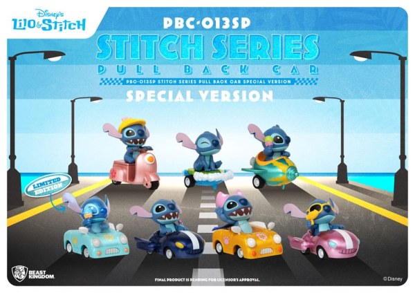 Packung mit 6 Figuren Stitch im Auto Special Edition – Disney