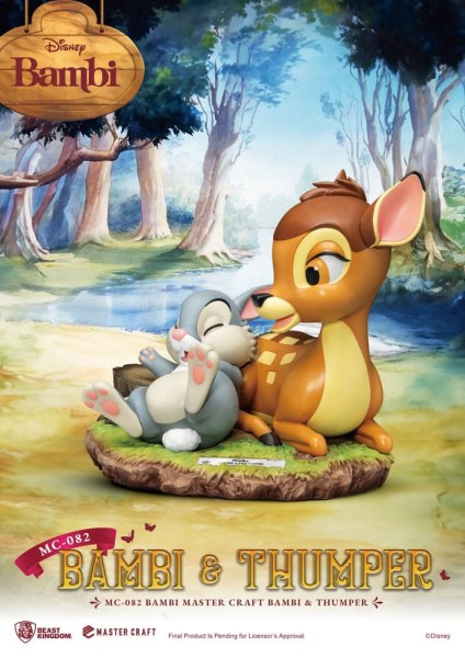 Bambi & Thumper 26 cm Statuette – Disney Mastercraft
