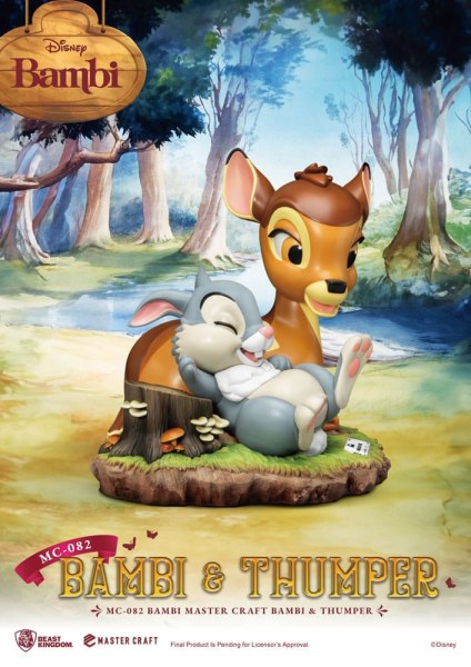 Bambi & Thumper 26 cm Statuette – Disney Mastercraft