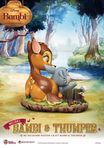 Bambi & Thumper 26 cm Statuette – Disney Mastercraft