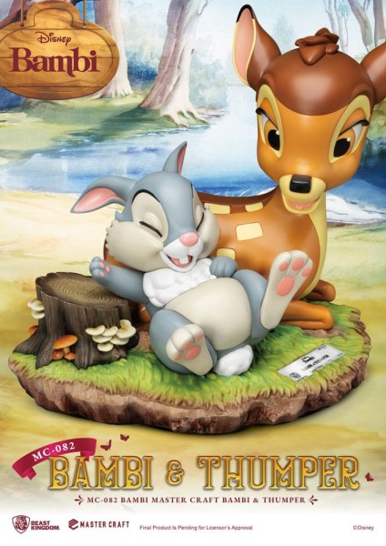 Bambi & Thumper 26 cm Statuette – Disney Mastercraft
