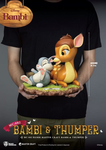 Bambi & Thumper 26 cm Statuette – Disney Mastercraft
