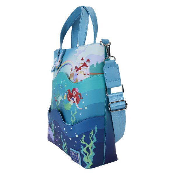 Tragetasche „Die Kleine Meerjungfrau“ zum 35-jährigen Jubiläum „Life is the Bubbles“ – DISNEY LOUNGEFLY