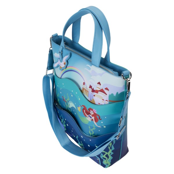 Tragetasche „Die Kleine Meerjungfrau“ zum 35-jährigen Jubiläum „Life is the Bubbles“ – DISNEY LOUNGEFLY
