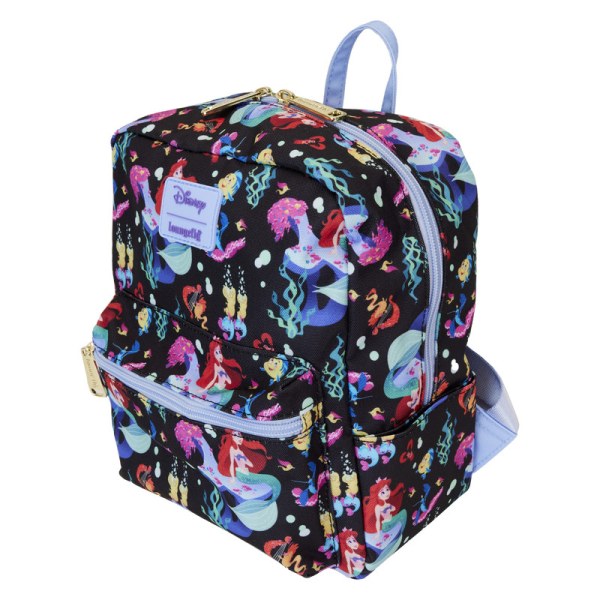 MINI-RUCKSACK Nylon „Die Kleine Meerjungfrau“ zum 35-jährigen Jubiläum „Life is the Bubbles“ – DISNEY LOUNGEFLY