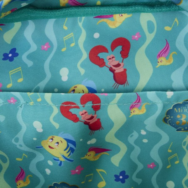 MINI-RUCKSACK Nylon „Die Kleine Meerjungfrau“ zum 35-jährigen Jubiläum „Life is the Bubbles“ – DISNEY LOUNGEFLY