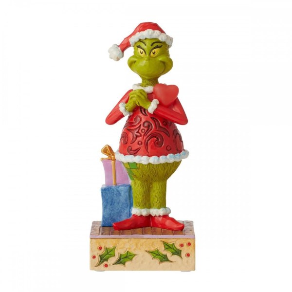 FROH GRINCH MIT BLINKENDEM HERZ - JIM SHORE GRINCH