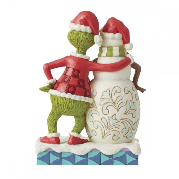 GRINCH NEBEN GRINCHY SNOWMAN - JIM SHORE GRINCH