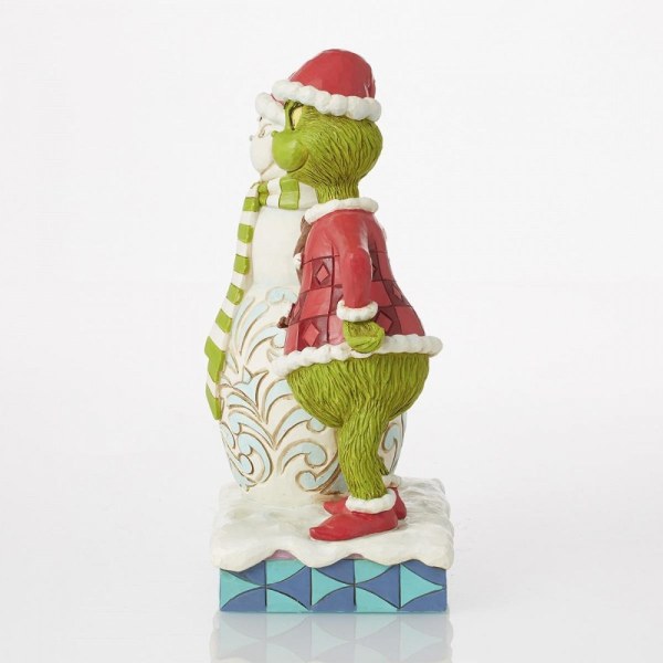 GRINCH NEBEN GRINCHY SNOWMAN - JIM SHORE GRINCH