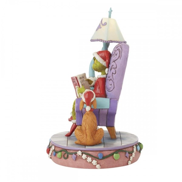 GRINCH LEST IM STUHL - JIM SHORE GRINCH