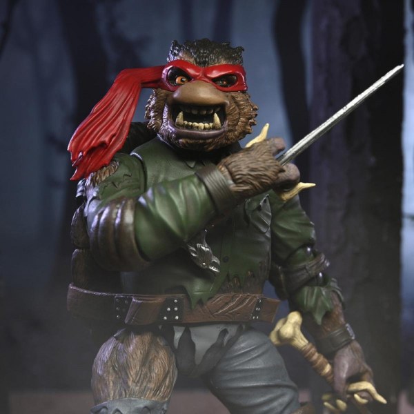 UNIVERSAL MONSTERS X NINJA TURTLES – ACTIONFIGUR – ULTIMATE RAPHAEL WOLFMAN