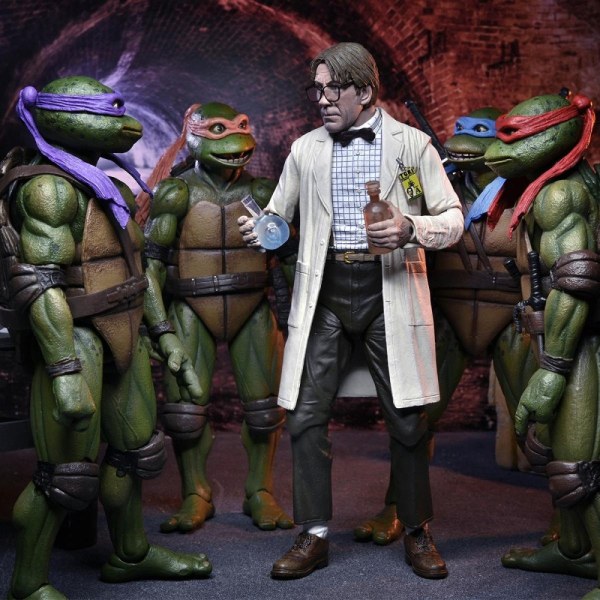 TEENAGE MUTANT NINJA TURTLES 2: SECRET OF THE OOZE - 2ER-PACK ACTIONFIGUREN – PROFESSOR PERRY UND SCHUTZANZUG PROFESSOR PERRY