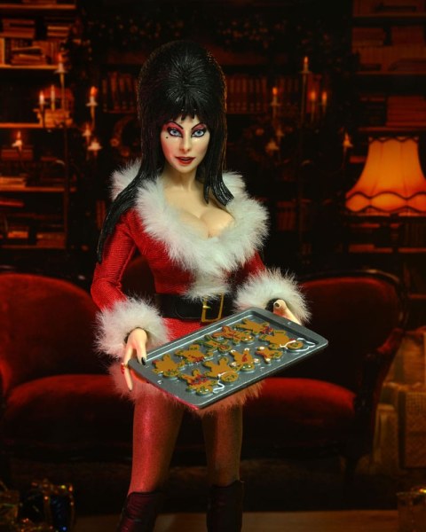 Elvira, Herrin der Dunkelheit Figur eClothed Very Scary Xmas Elvira 20 cm