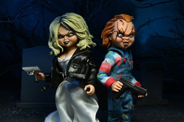 Chuckys Braut-Pack 2 Figur bekleidet Chucky & Tiffany 14 cm