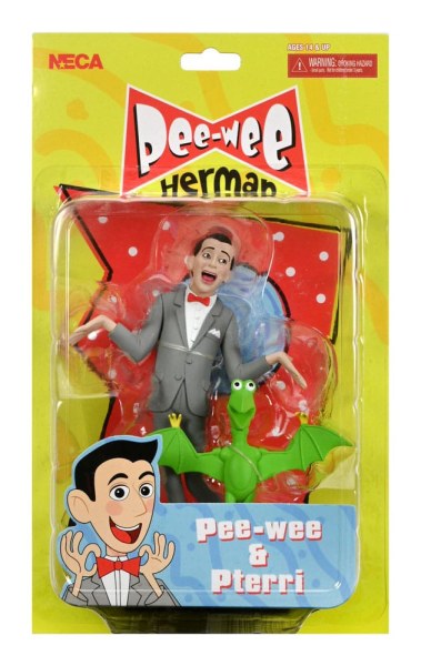 Pee-Wee Herman Figur Toony Classics Pee-Wee & Pterri 15 cm