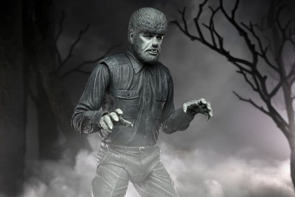 Universal Monsters Figur Ultimate The Wolf Man (Schwarz & Weiß) 18 cm