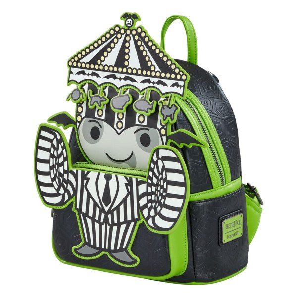 Mini-Rucksack Beetlejuice Pinstripe - Loungefly